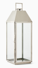 Online Designer Patio Modern Metal Outdoor Lanterns - Polished Nickel