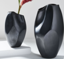 Online Designer Home/Small Office Pinched Black Ceramic Vases