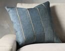 Online Designer Combined Living/Dining channel-stitch hide pillow