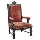 Online Designer Bedroom 19th Century Victorian Carved Oak Throne Chair