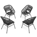 Online Designer Patio Disheka Patio Chair (Set of 4)