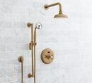 Online Designer Bathroom Mercer Cross Handle Pressure Balanced Shower Set with Handshower