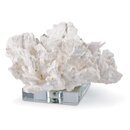 Online Designer Combined Living/Dining Flower Coral On Crystal Base in White
