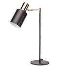 Online Designer Home/Small Office Black and Brass Modern Table Lamp