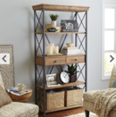 Online Designer Living Room Weathered Java Bookcase
