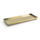 Online Designer Hallway/Entry Rectangle Matte Brass Amenity Tray by Front Of The House