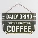 Online Designer Combined Living/Dining Daily Grind Coffee Metal Sign