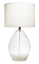 Online Designer Combined Living/Dining Kichler Lighting 1-light Clear Glass Table Lamp