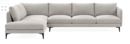 Online Designer Combined Living/Dining Marlow 4-Seat Right Bumper Sectional