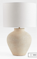 Online Designer Other Corfu Cream Table Lamp with Linen Drum Shade