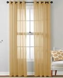 Online Designer Patio Mcinnis Solid Sheer Grommet Curtain Panels