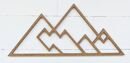 Online Designer Nursery Geometric Mountains wall hanging