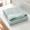 Online Designer Bathroom Organic 800-Gram Spa Blue Turkish Bath Sheet