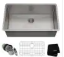 Online Designer Bathroom Standart PRO 30in. 16 Gauge Undermount Single Bowl Stainless Steel Kitchen Sink