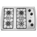 Online Designer Kitchen Whirlpool 4-Burner Gas Cooktop