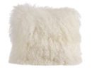 Online Designer Living Room Becky Mongolian Fur Throw Pillow by Zipcode Design