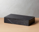 Online Designer Living Room MEDIUM BLACK MARBLE BOX