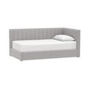 Online Designer Bedroom Avalon Upholstered Corner Storage Bed - Twin