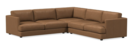 Online Designer Combined Living/Dining Haven leather sectional