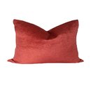 Online Designer Dining Room Chili Pepper Red Chenille Pillow Cover