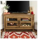 Online Designer Living Room 44-inch Wood Corner TV Stand - Barnwood