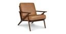 Online Designer Business/Office Otio Toscana Tan Walnut Lounge Chair
