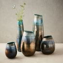 Online Designer Living Room Luster Curve Vases - Blue