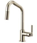 Online Designer Kitchen Brizo Litze Single Handle Angled Spout Pull Down Kitchen Faucet with Knurled Handle - Limited Lifetime Warranty