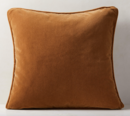 Online Designer Combined Living/Dining CAMEL BROWN THROW PILLOW WITH DOWN-ALTERNATIVE INSERT 23