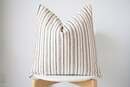 Online Designer Kitchen White Cream Black Striped Pillow Cover