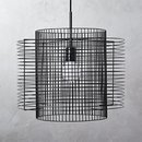 Online Designer Bedroom overlap black cage pendant light