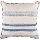 Online Designer Combined Living/Dining LOLA Block printed, blanket stitched pillow