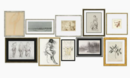 Online Designer Living Room S/10, Drawings Gallery Wall
