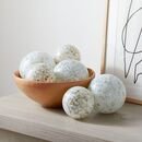Online Designer Home/Small Office  How to Style It  Speckled Mexican Glass Balls (Set of 3)