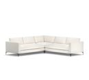 Online Designer Combined Living/Dining JAKE UPHOLSTERED 3-PIECE L-SHAPED CORNER SECTIONAL WITH BRONZE LEGS