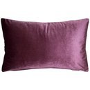 Online Designer Business/Office Aubergine Velvet Lumbar Pillow