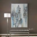 Online Designer Home/Small Office Abstract Blue Gray Art