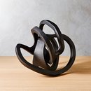 Online Designer Home/Small Office Infinity Black Knot Sculpture