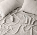 Online Designer Bedroom STONEWASHED LINEN SHEET SET-California King-Solid Sand
