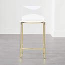 Online Designer Other CHIARO CLEAR COUNTER STOOL GOLD