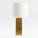 Online Designer Bedroom Folie Brass Square Table Lamp with Drum Shade