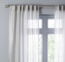 Online Designer Combined Living/Dining Sheer Metallic Belgian Flax Linen Curtain
