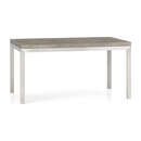 Online Designer Dining Room Parsons Concrete Top/ Stainless Steel Base 60x36 Dining Table