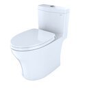 Online Designer Bathroom Aquia® IV Dual-Flush Elongated One-Piece Toilet with Glazed Surface (Seat Included): toto