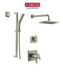 Online Designer Bathroom  Delta TempAssure 17T Series Thermostatic Shower System with Integrated Volume Control, Shower Head, and Hand Shower - Includes Rough-In Valves