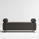Online Designer Living Room Steen Black Storage Bench