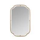 Online Designer Bedroom Floating Frame Gold Wall Mirror - 22'W x 34