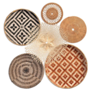 Online Designer Bedroom African Woven Wall Storage Organizer with Basket Set