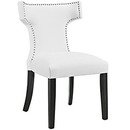 Online Designer Combined Living/Dining CURVLY SHAPED VINYL DINING CHAIR