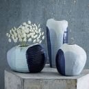 Online Designer Living Room Marbleized Vases - Blue
